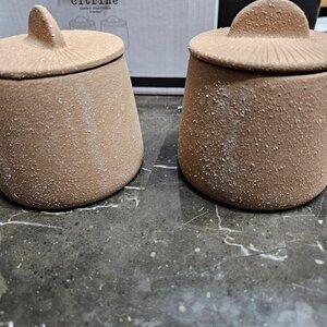 Citrine Canyon Collection - Spice Jars Set Of Two‎ - New In Box